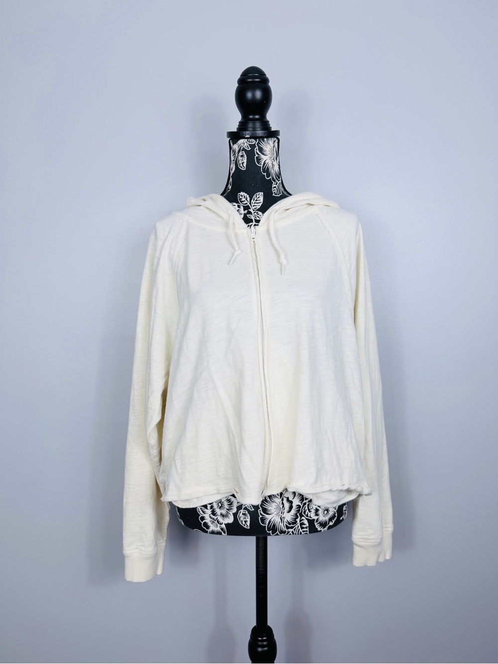 Victoria’s Secret PINK pale yellow zip up hooded long sleeve jacket size XL
